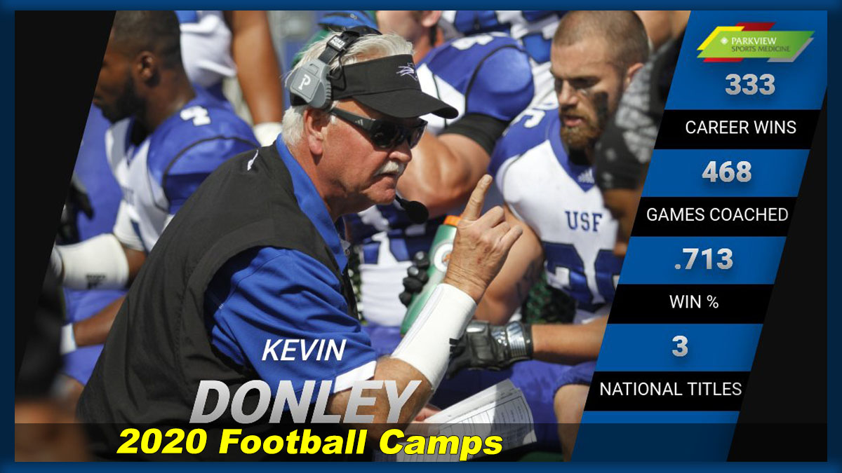 Kevin Donley Announces 2020 Football Camps