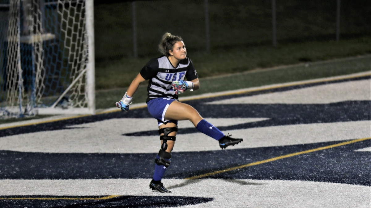 Xouris' Excellence in Goal Can't Save Cougars Against No. 6 Marian