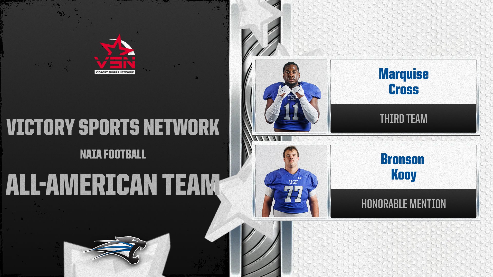 Cross, Kooy Earn VSN NAIA All-American Honors