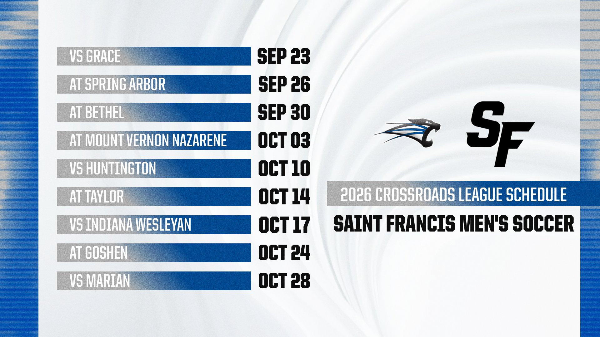 Saint Francis Men's Soccer Releases 2026 Schedule