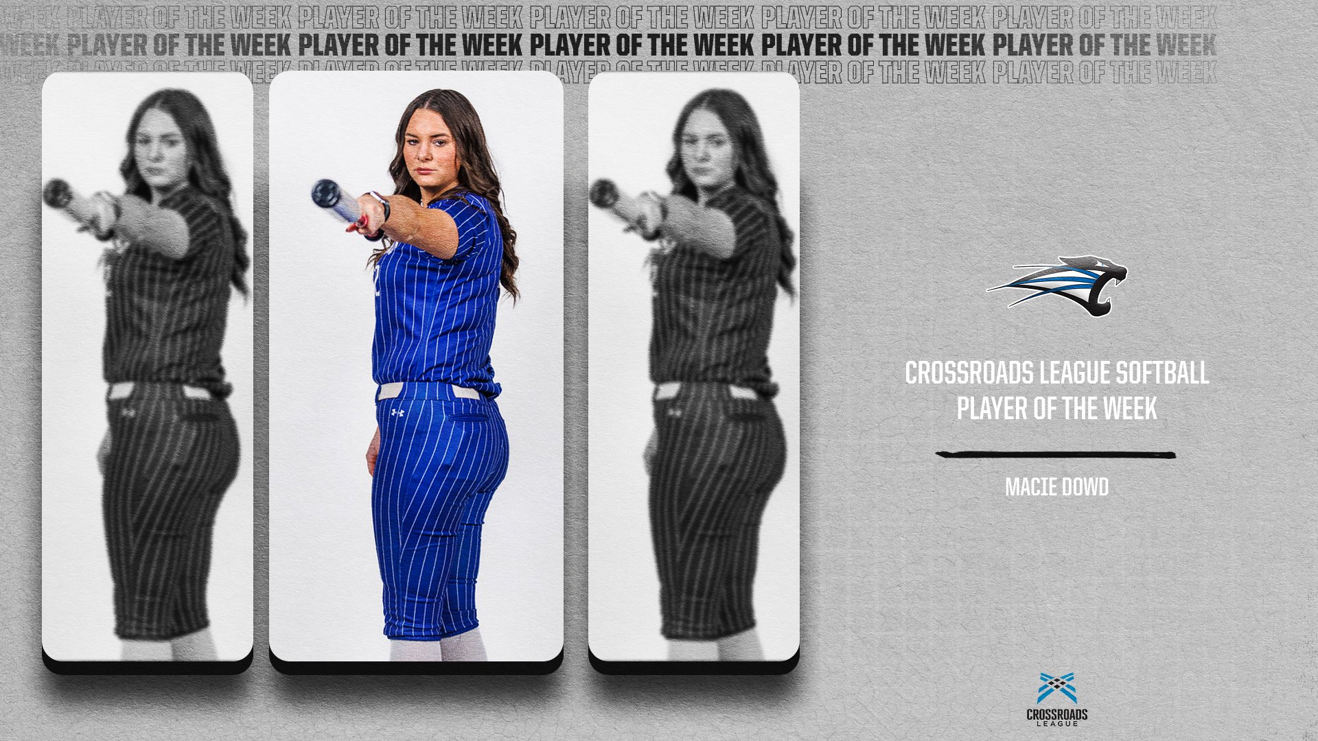 Dowd&nbsp;Named Crossroads League Softball Player of the Week
