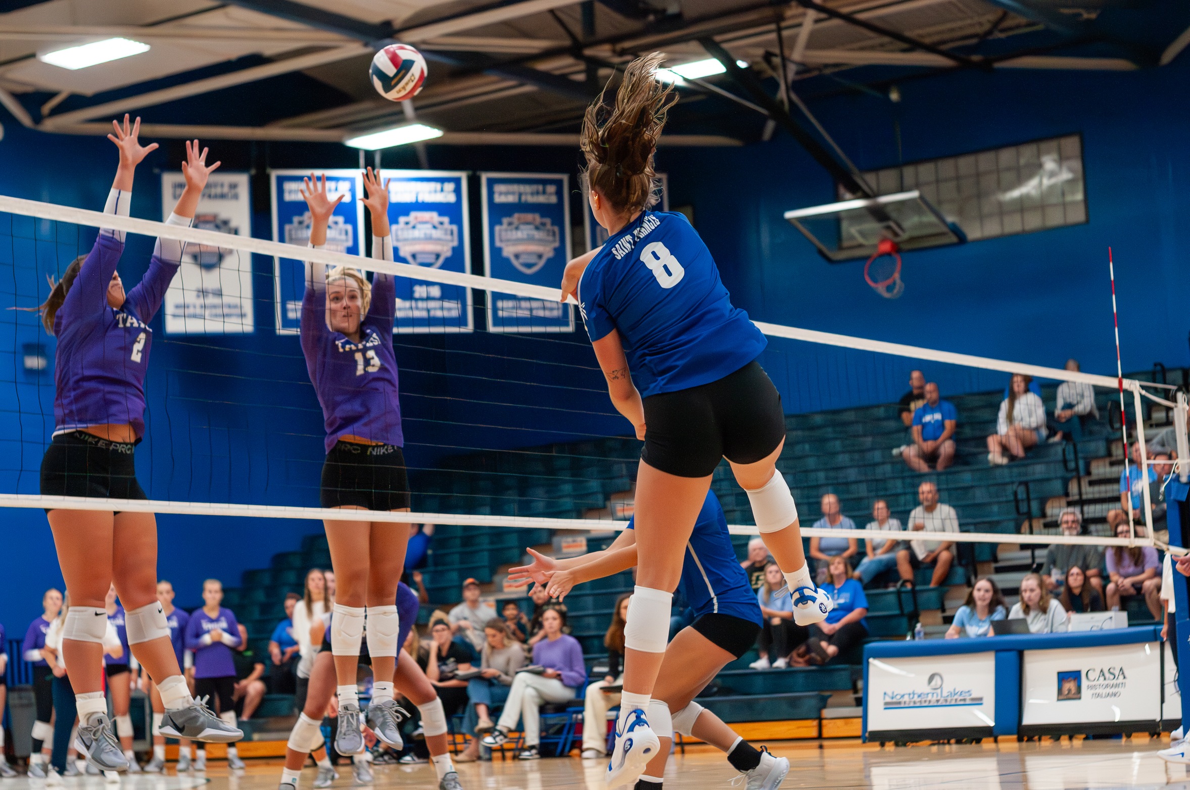 Saint Francis Topped by (RV) Taylor in Three Sets